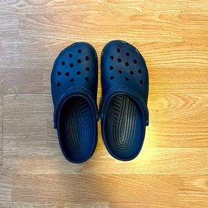 Used Crocs, size 9 in Blue.
